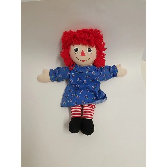 Raggedy Ann 80th Anniversary 18 In Plush Doll Hasbro 2002 - Picture 1 of 7